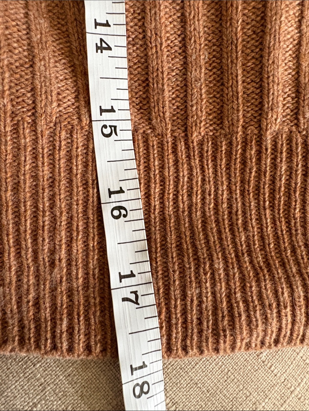 rag & bone Ribbed V-Neck Collared Sweater - Brown - Picture 4 of 5